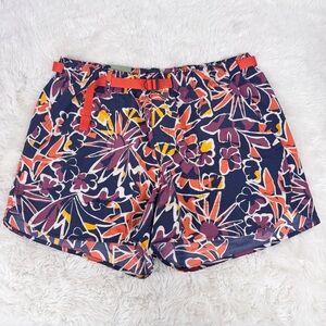REI CO-OP Womens Trailmade Amphib Shorts Large Orange Purple Hiking Outdoor New